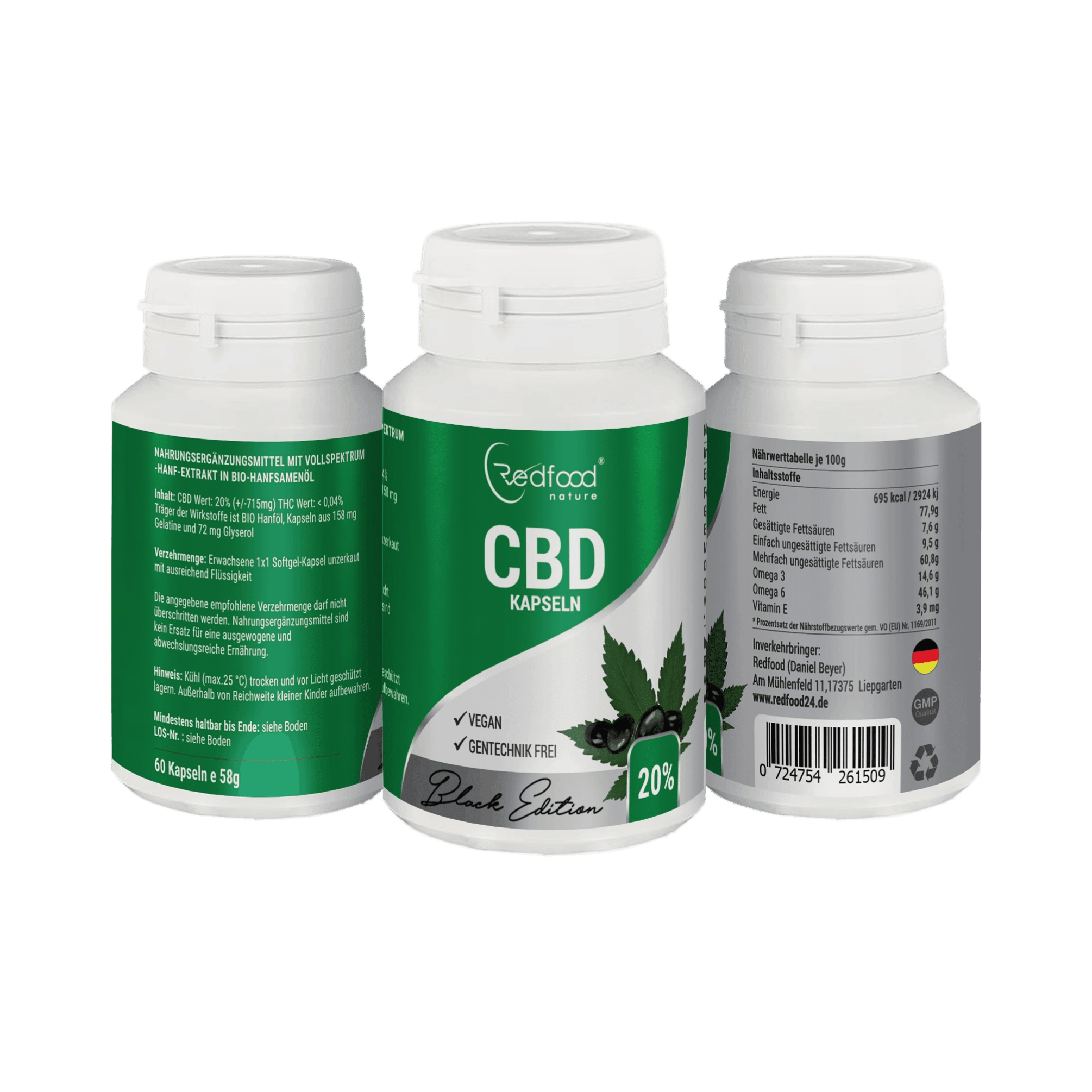 CBD Kapseln 20% CBD Kapseln 20mg