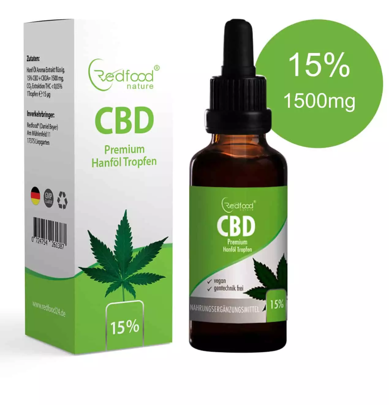 Cannabisöl Hanföl CBD Vollspektrum CBD Vollspektrum Hanf Öl 15% 10ml kaufen