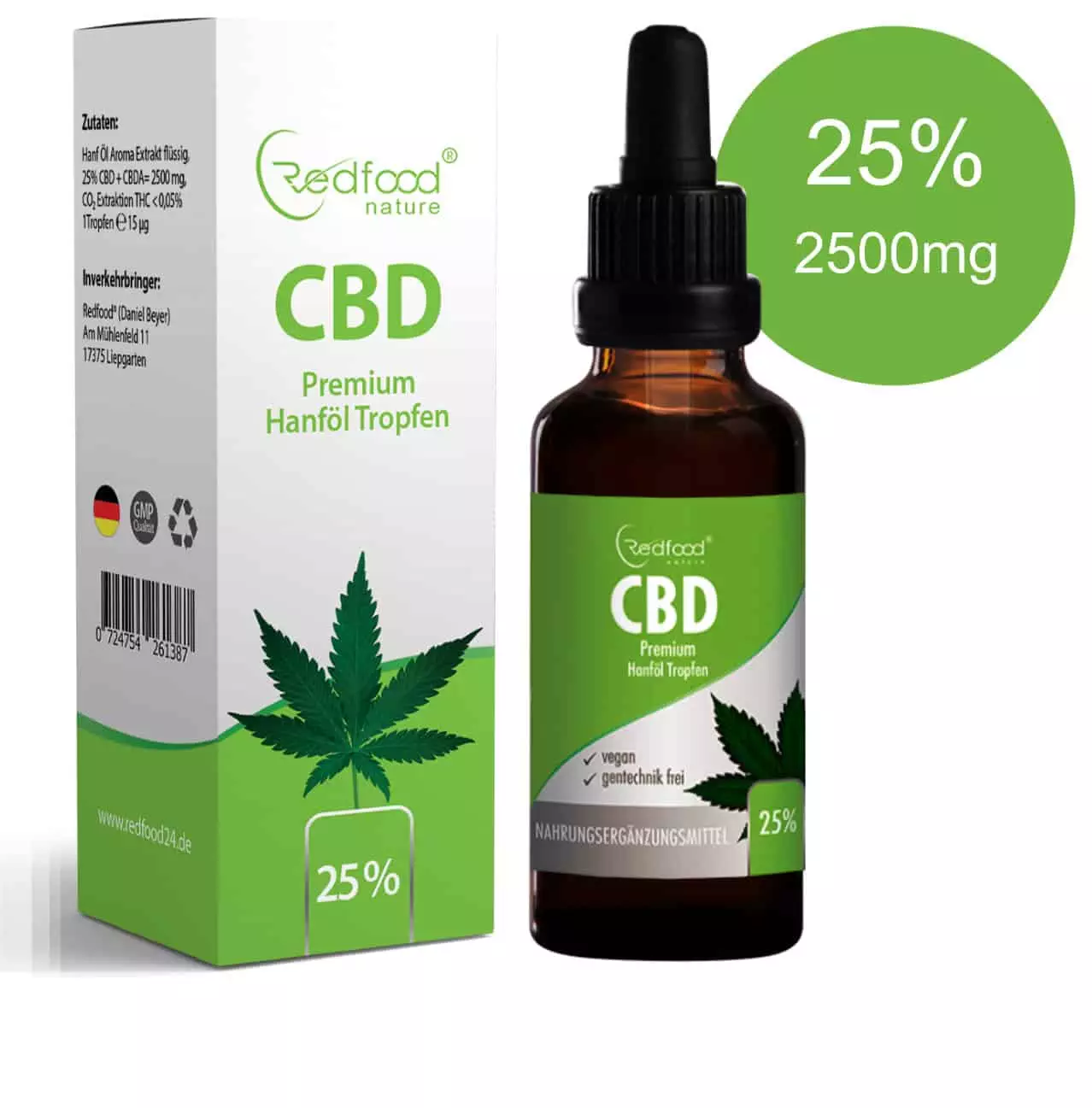 Cannabisöl Hanföl CBD Vollspektrum CBD Vollspektrum Hanf Öl 25% 10ml kaufen