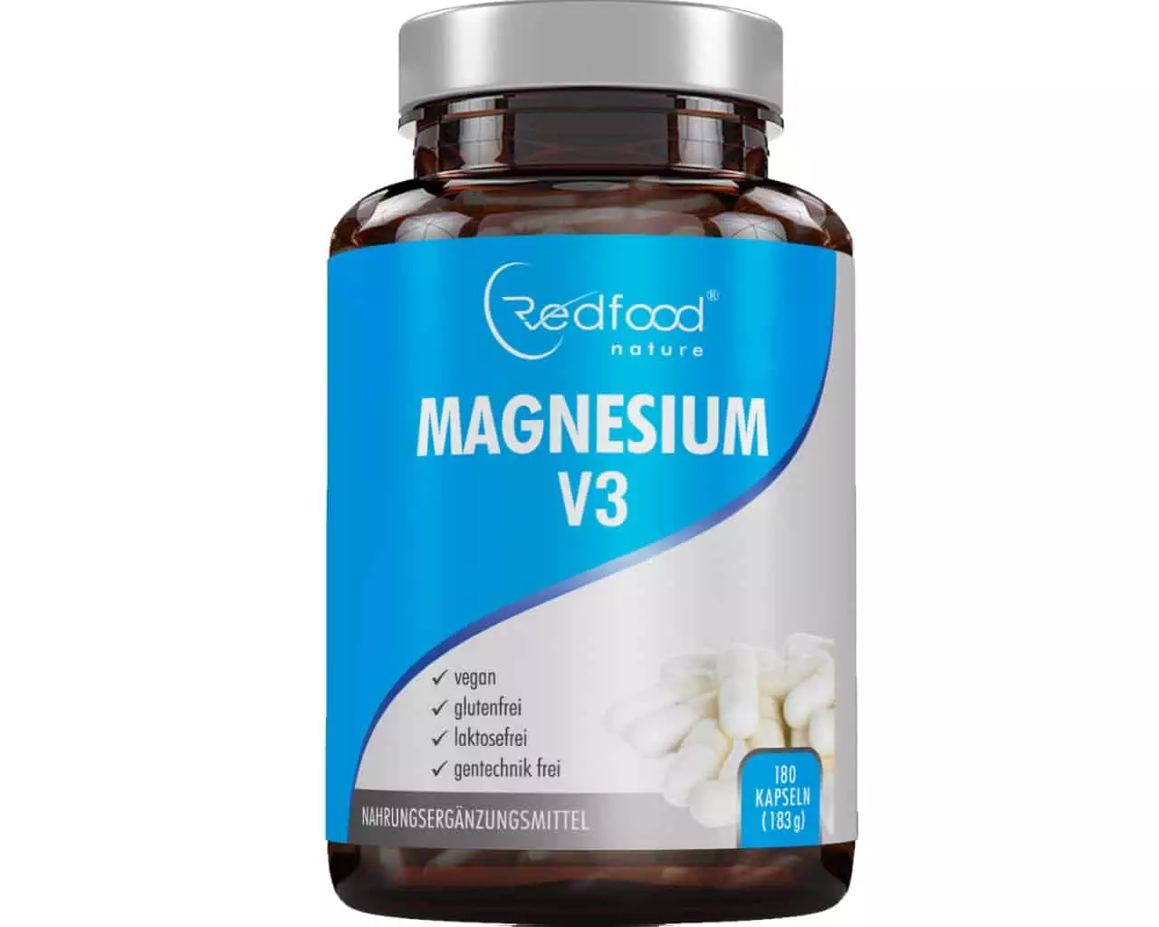 Magnesium V3 mit 300 mg elementarem Magnesium 180 Kapseln