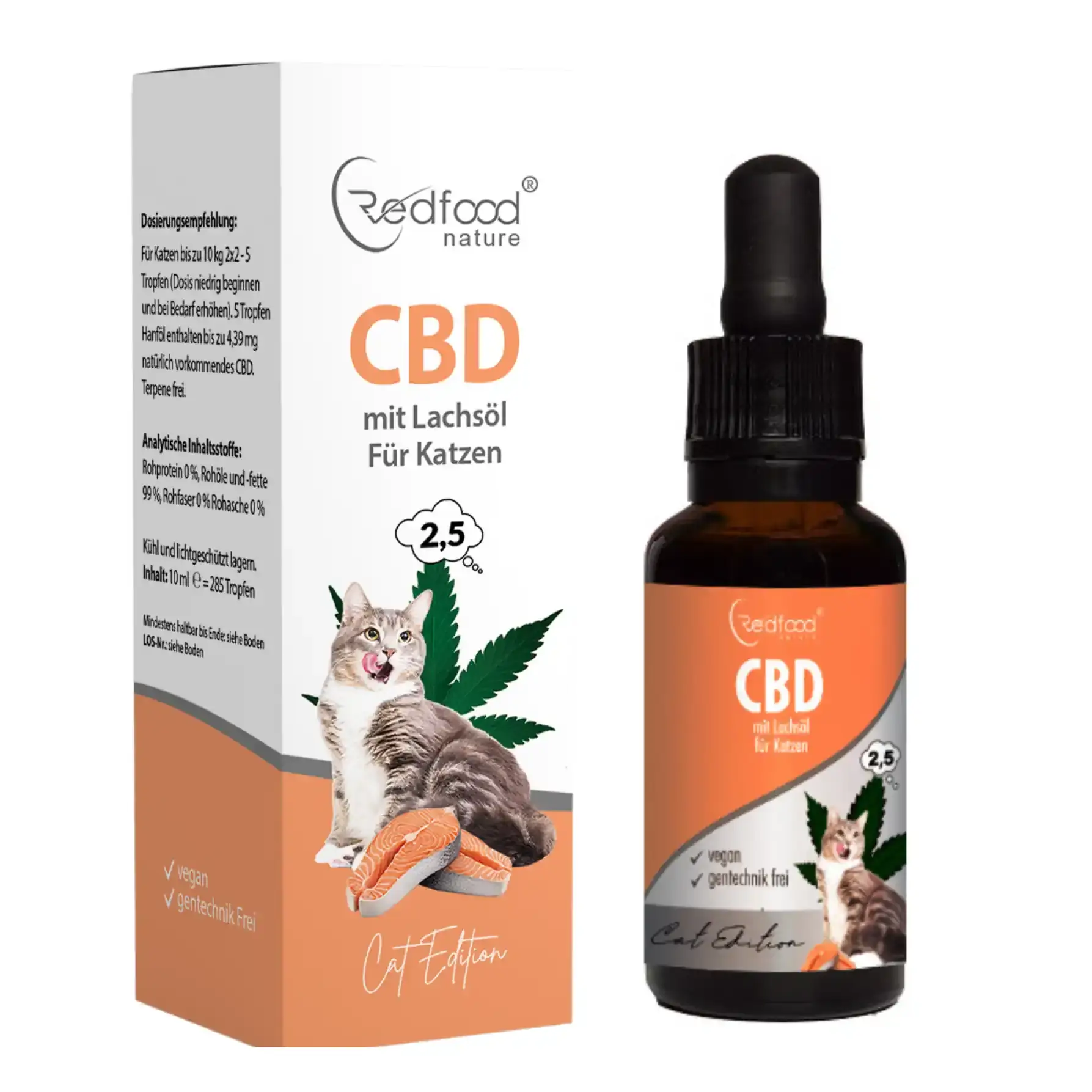 cbd öl Katzen cbd öl tiere 2,5% -10 cbd öl mit lachs katzen cbd öl günstig kaufen