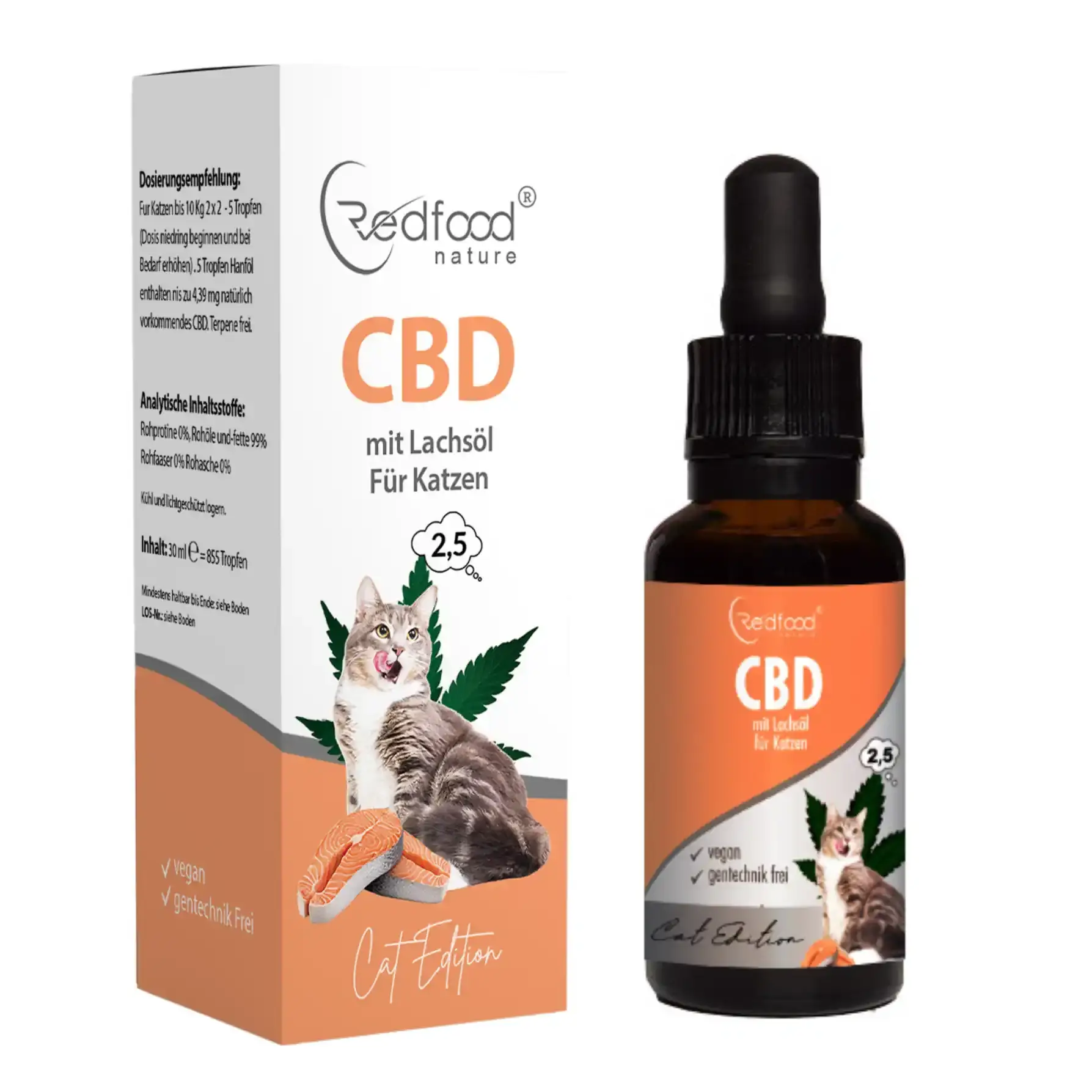 cbd öl Katzen cbd öl tiere 2,5% -30 cbd öl mit lachs katzen cbd öl günstig kaufen