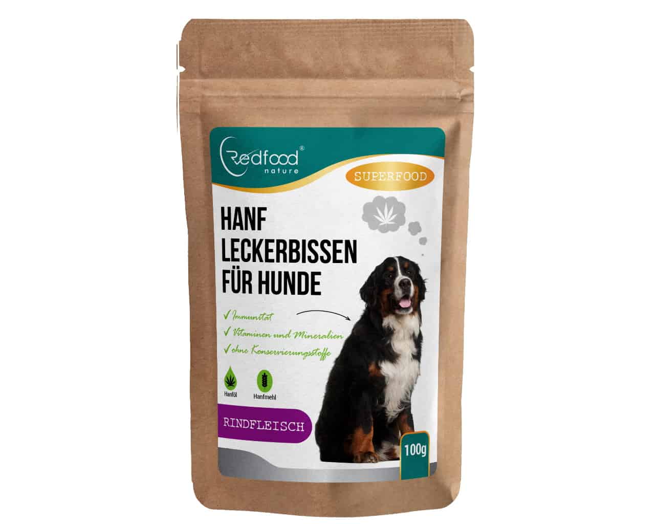 Hanf leckerbissen für Hunde Geschmack Rindfleisch