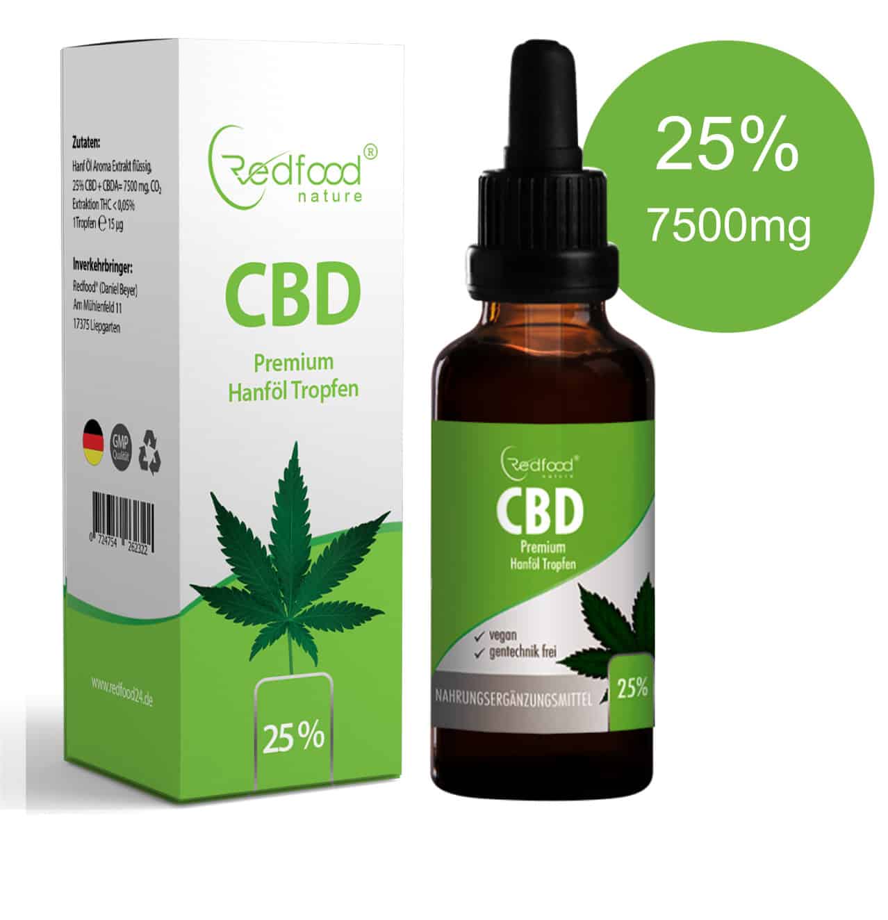 Cannabisöl Hanföl CBD Vollspektrum CBD Vollspektrum Hanf Öl 25% 30ml kaufen