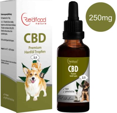 CBD für Tiere Cannabisöl Hanföl CBD Vollspektrum Hanf Öl 2,5% 10ml kaufen