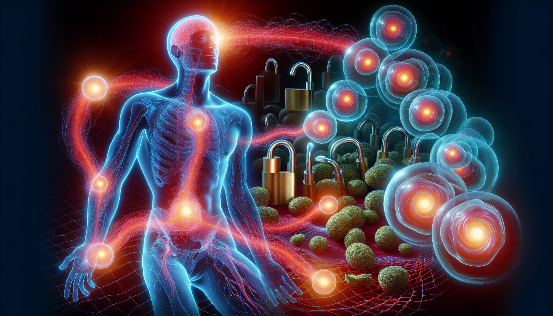 Interaktion von Hanftropfen mit dem Endocannabinoid-System