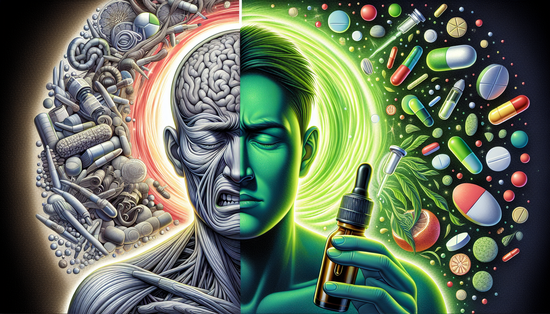 Vergleich von Hanftropfen mit herkömmlichen Schmerzmitteln