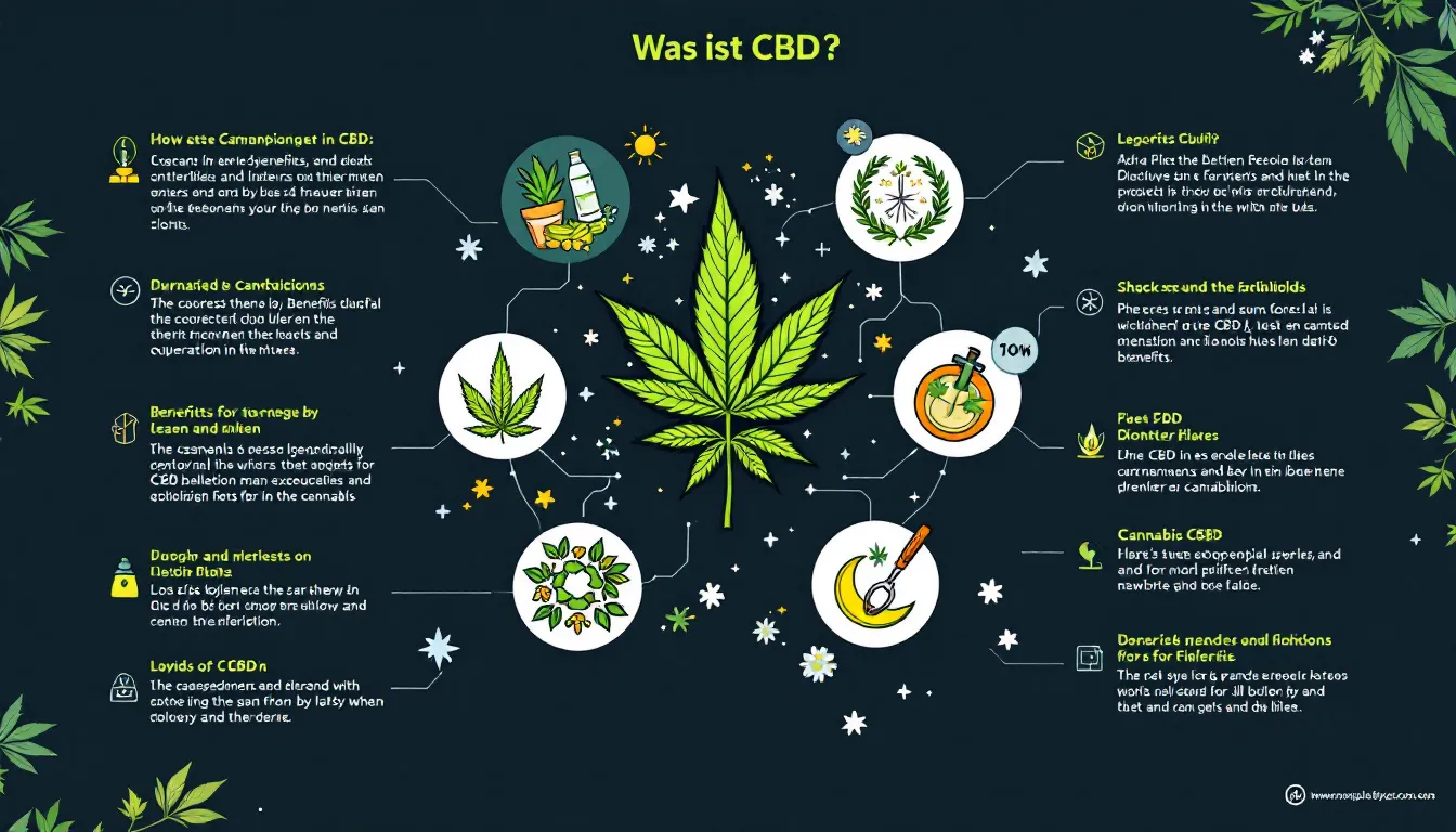 Was ist CBD? Eine Darstellung der Cannabispflanze mit Fokus auf Cannabidiol.