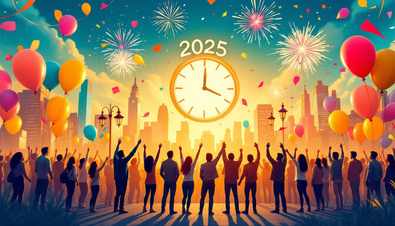 Ein motivierendes Bild, das die Bedeutung von Neujahrsvorsätzen 2025 symbolisiert.